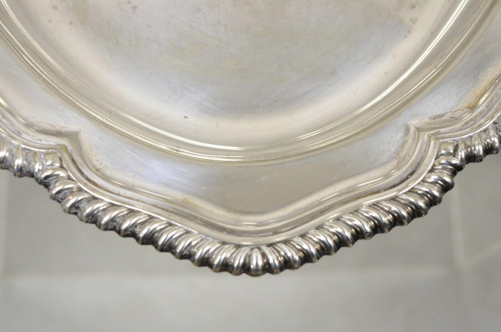 Regency Tiffany & Co. Makers Silver Soldered Oval Vegetable Serving Dish Silver Plate For Sale