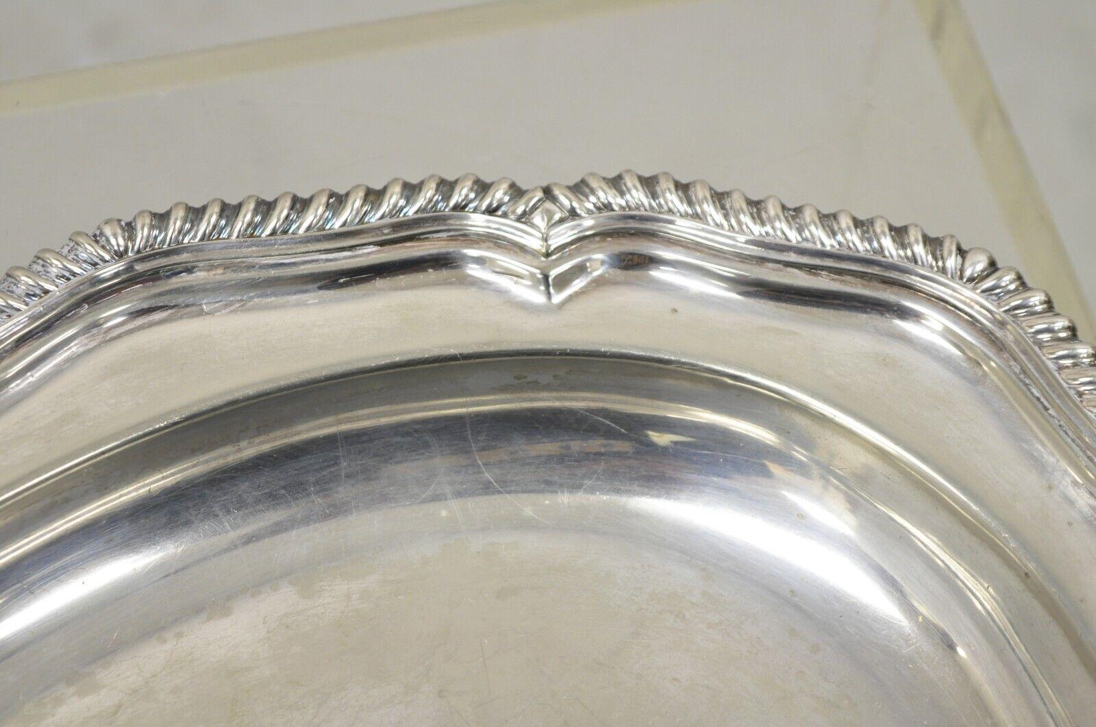 20th Century Tiffany & Co. Makers Silver Soldered Oval Vegetable Serving Dish Silver Plate For Sale
