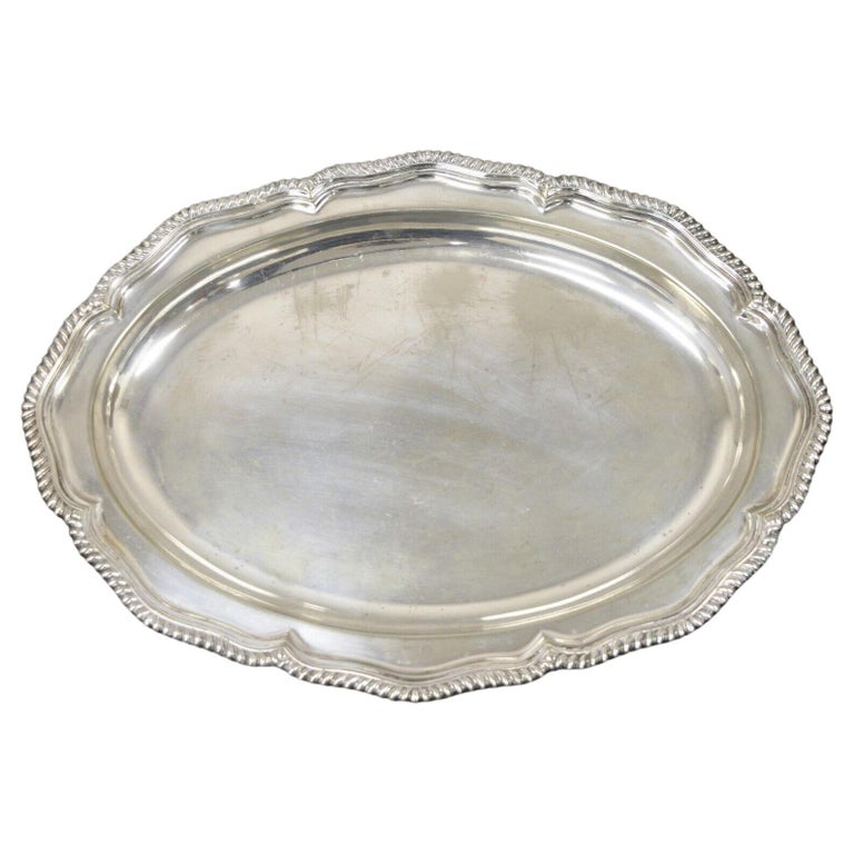Tiffany and Co Makers Silver Soldered 18" Oval Vegetable Serving Dish