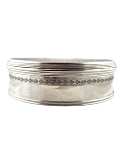 Tiffany & Co. Scatola per comò rotonda floreale in argento Sterling 1921-22 #18479