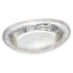 Tiffany & Co. Makers Sterling Silver 925 Serving Platter Bowl Tray Deco Monogram