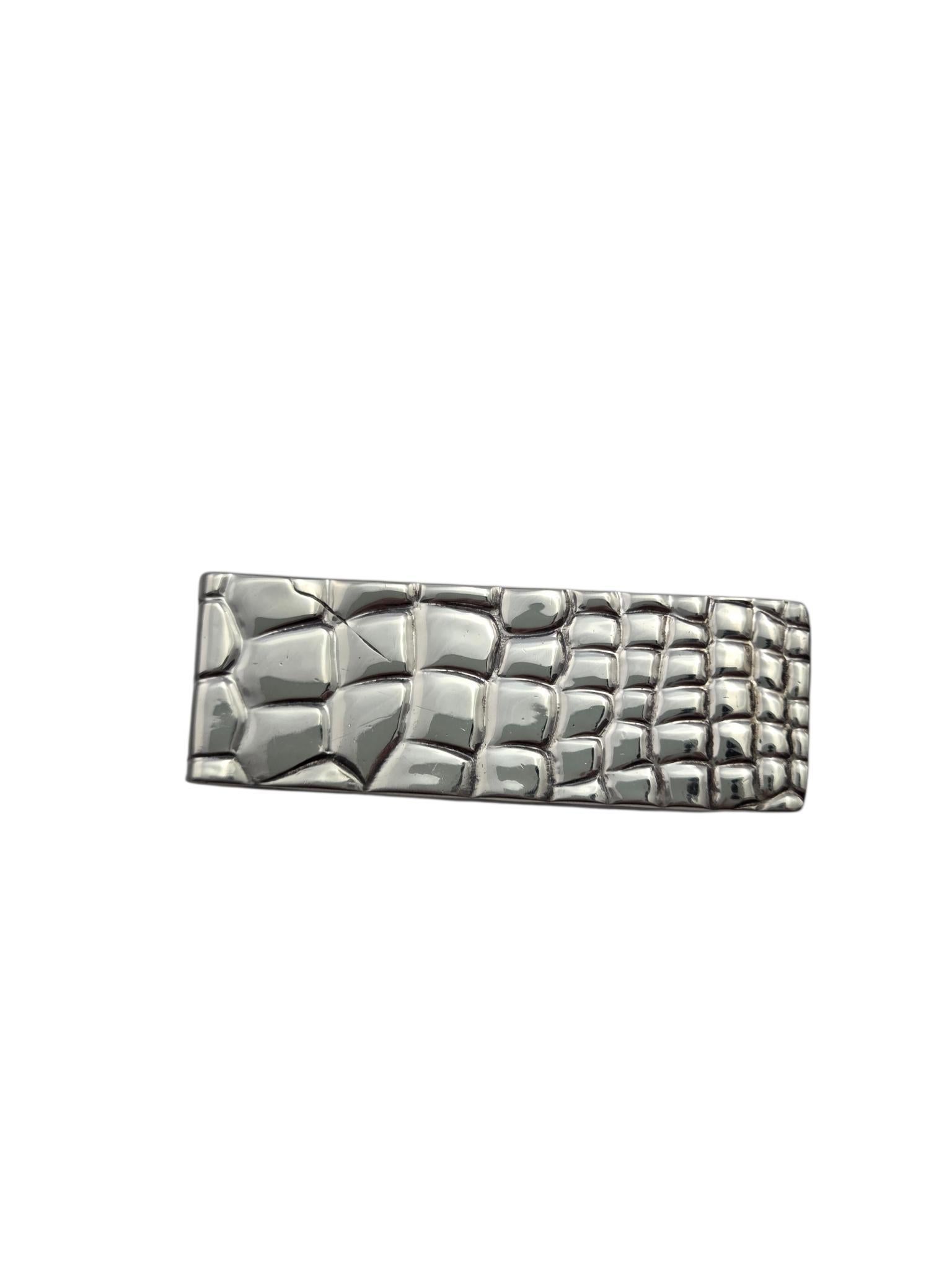 Tiffany & Co Makers Sterling Silber Alligator Geldklammer #24822