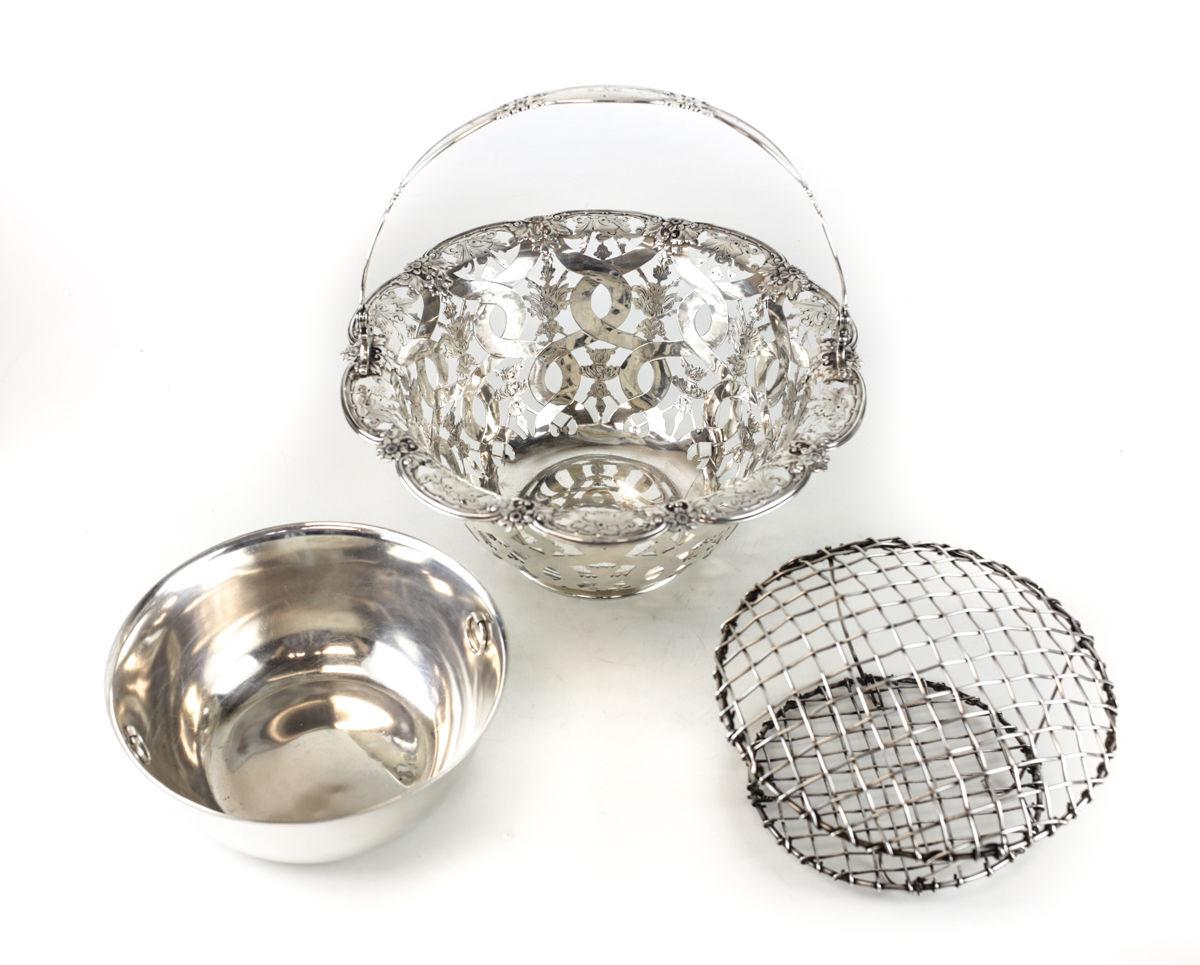 Tiffany & Co. Makers Sterling Silver Flower Basket #16201, John C. Moore (Nordamerikanisch)