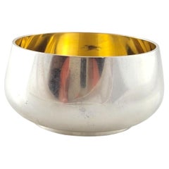 Tiffany & Co. Makers Sterling Silver Inner Vermeil Finger Bowl #17819
