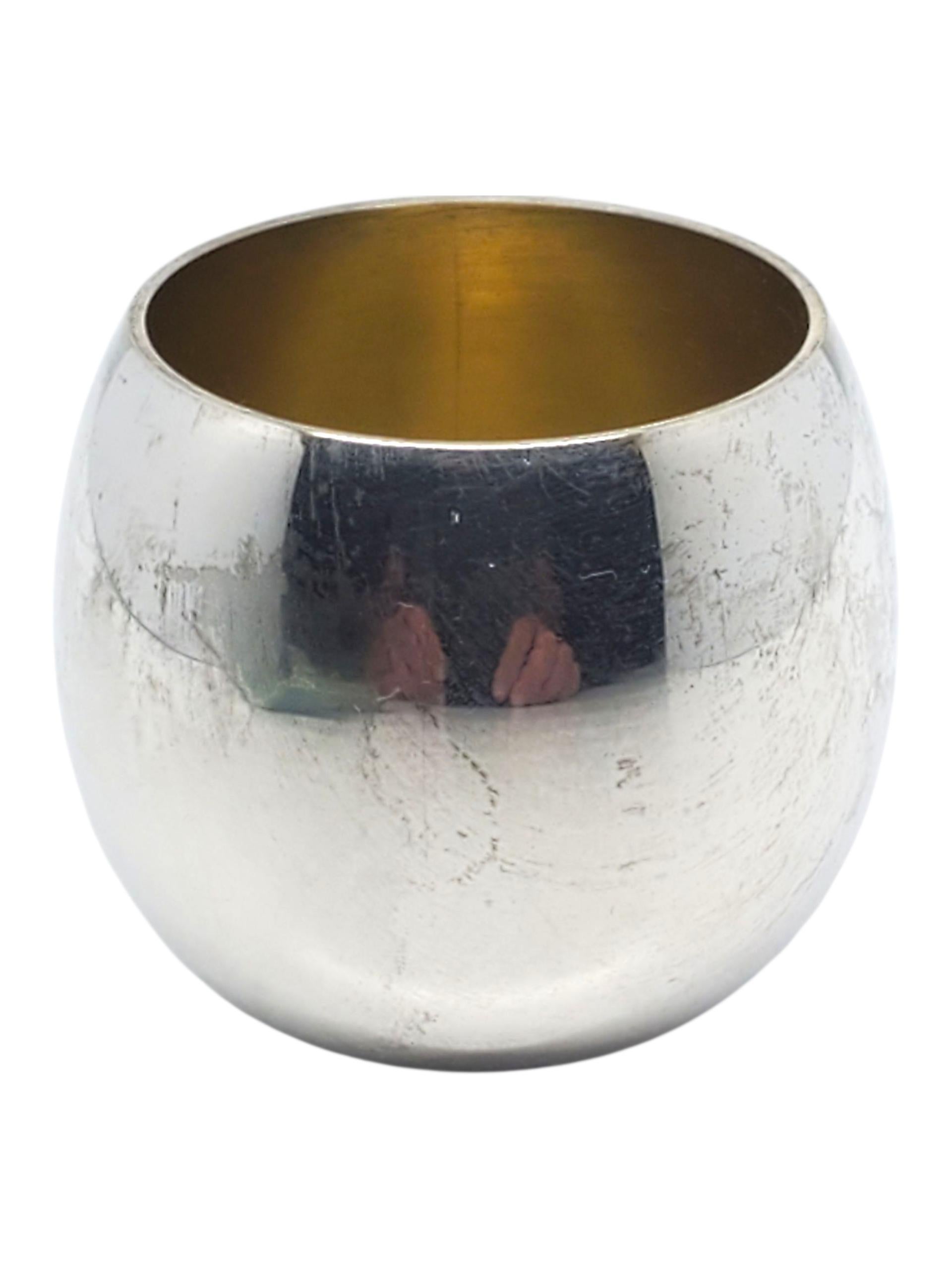 Contemporaneo Tiffany & Co. Coppa Cordiale Makers in argento Sterling Vermeil #22600 in vendita