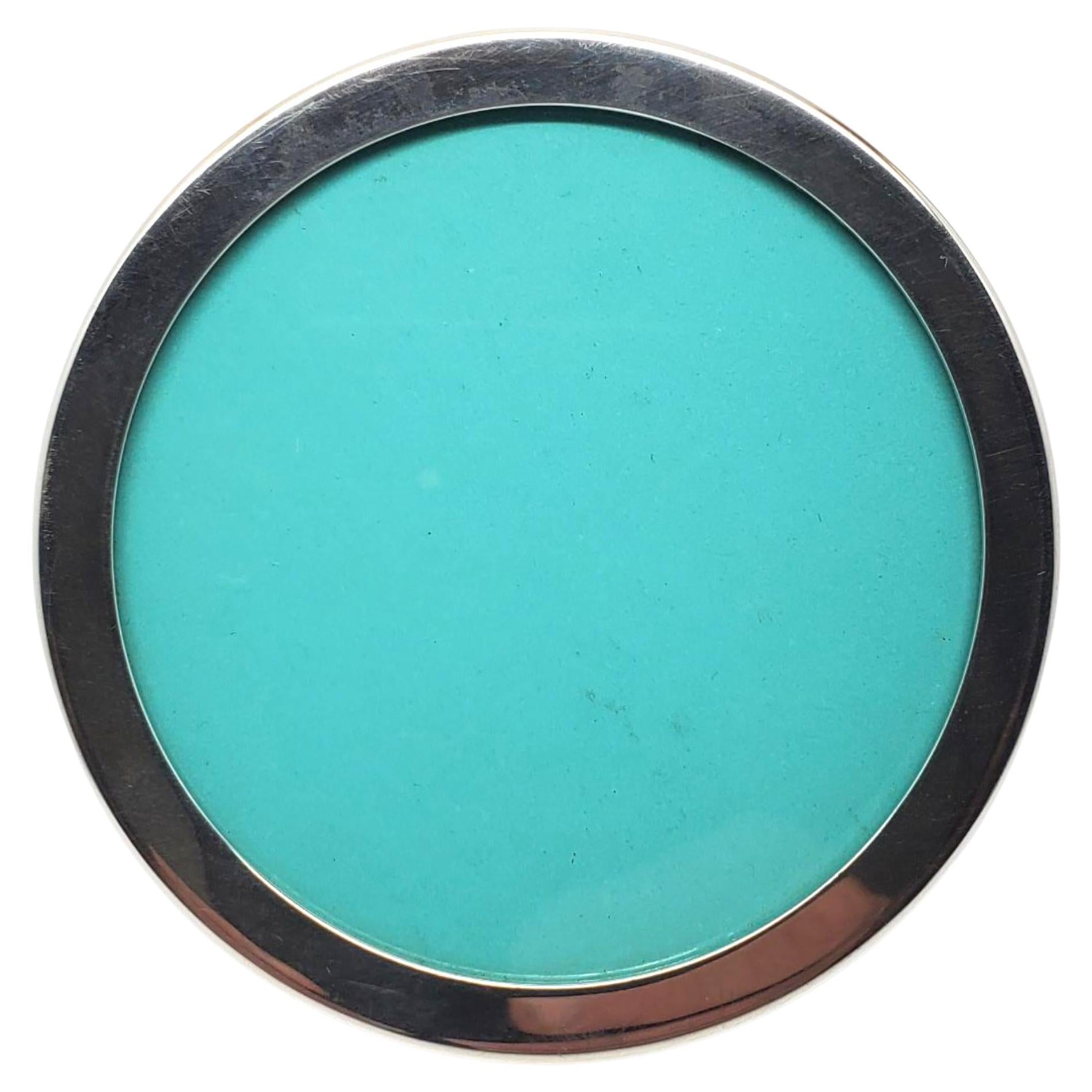 Tiffany & Co. Makers Sterling 25126 Portafoto rotondo con apertura di 3" #22605