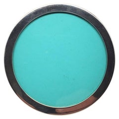 Tiffany & Co. Makers Sterling Sterling 25126 Cadre photo rond avec ouverture de 3" #22605
