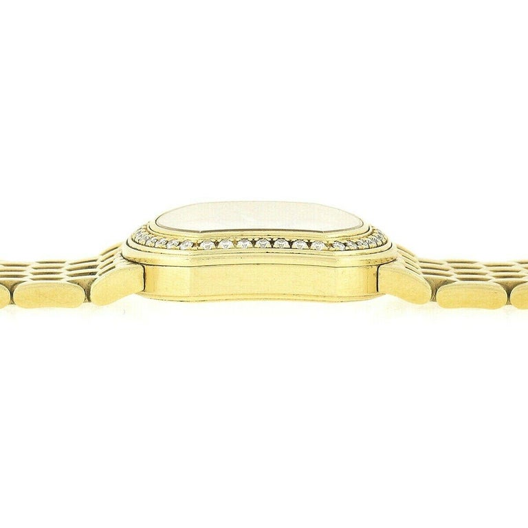 Tiffany & Co. Mark Coupe Resonator 18k Gold Ladies Watch 40pt Diamond Bezel For Sale 3