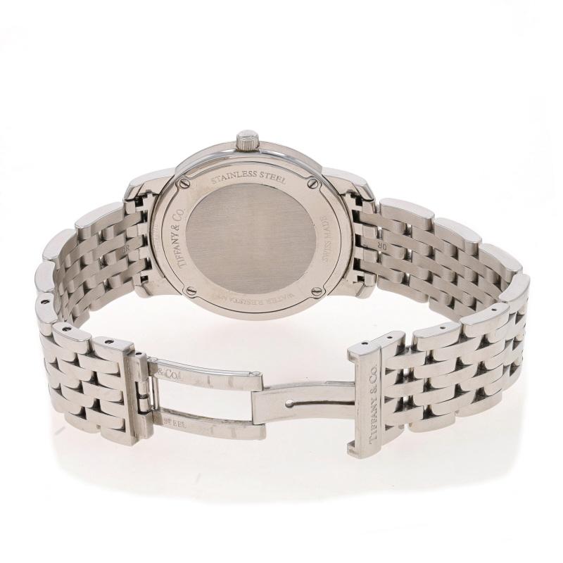 Tiffany & Co. Runde Herrenarmbanduhr Mark - Edelstahl Quarz 1 Yr Garantie 2