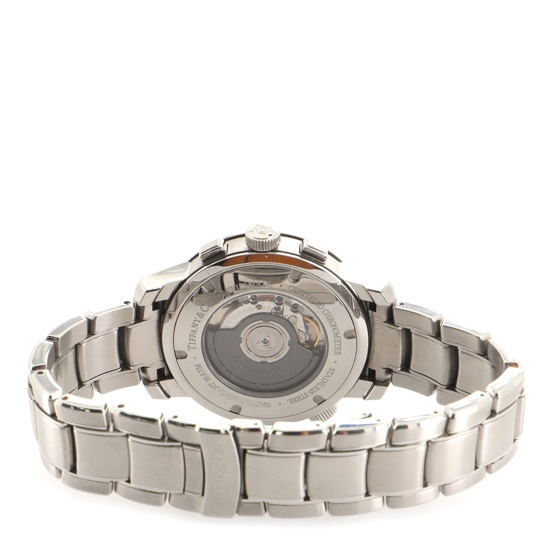 Tiffany & Co. Mark T-57 Chronograph Automatikuhr aus Edelstahl 42 für Damen oder Herren