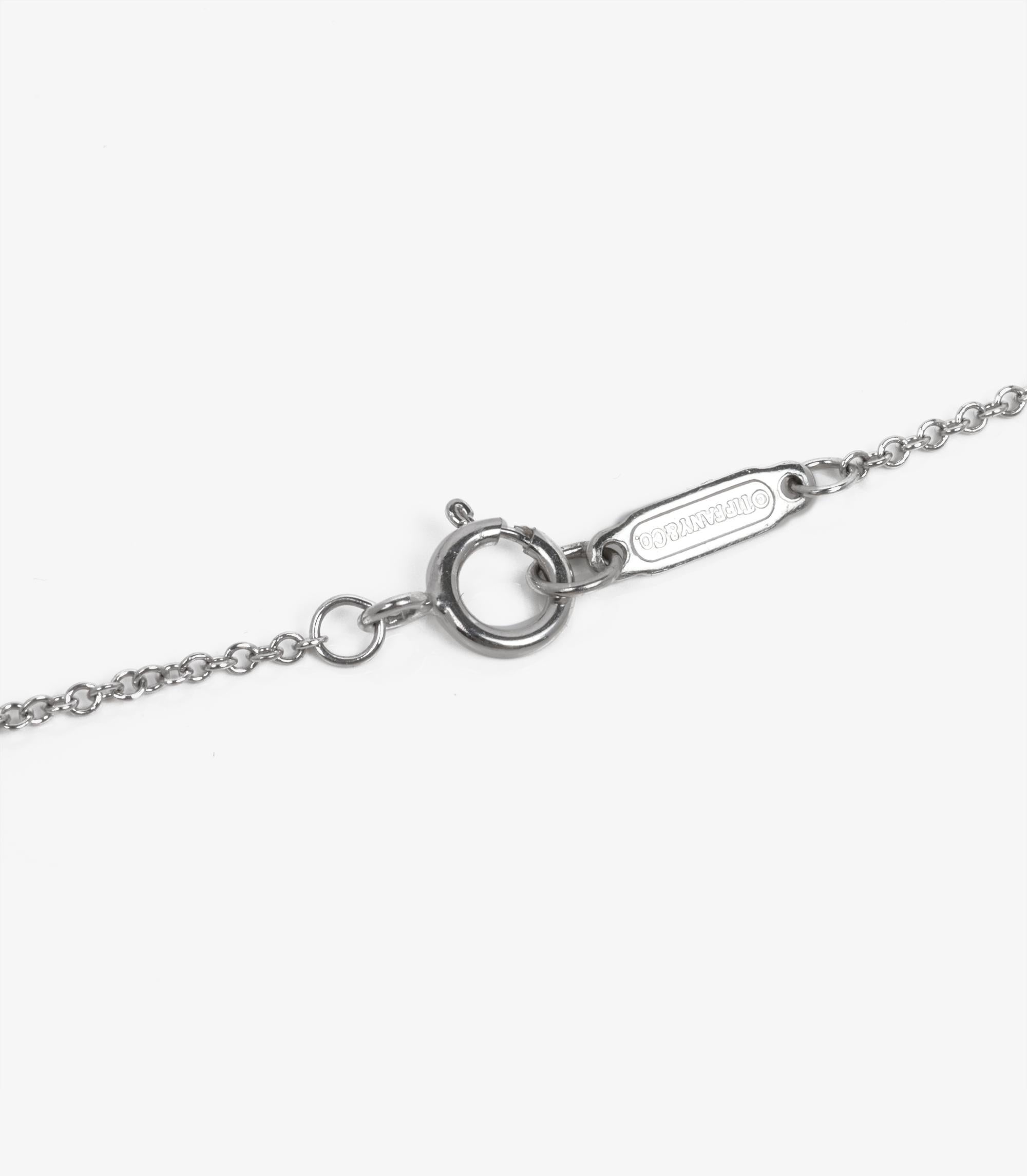 Women's or Men's Tiffany & Co. Marquise Cut Diamond Platinum Large Victoria Pendant For Sale