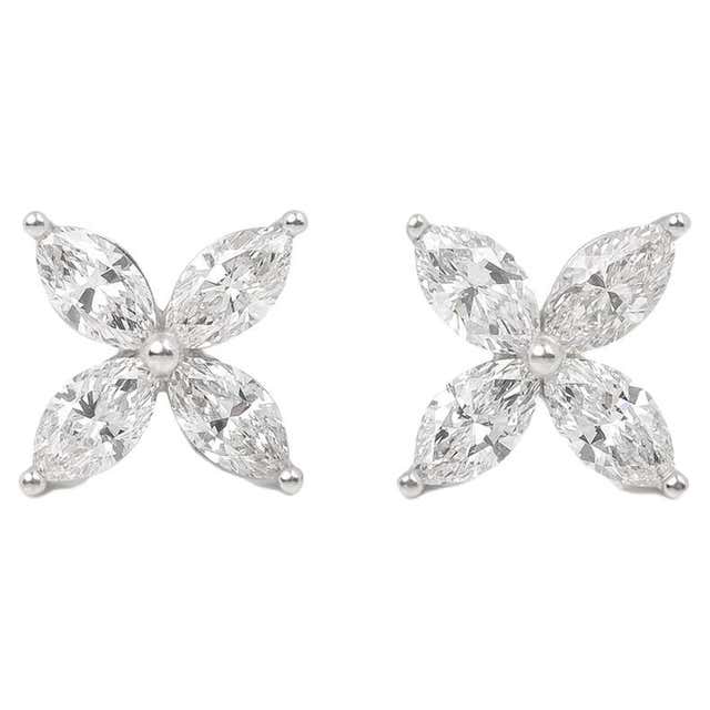 Tiffany and Co. Lace Collection Sunburst Pave Diamond Earrings in ...