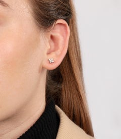 Tiffany & Co. Marquise Cut Diamond Platinum Mini Victoria Earrings