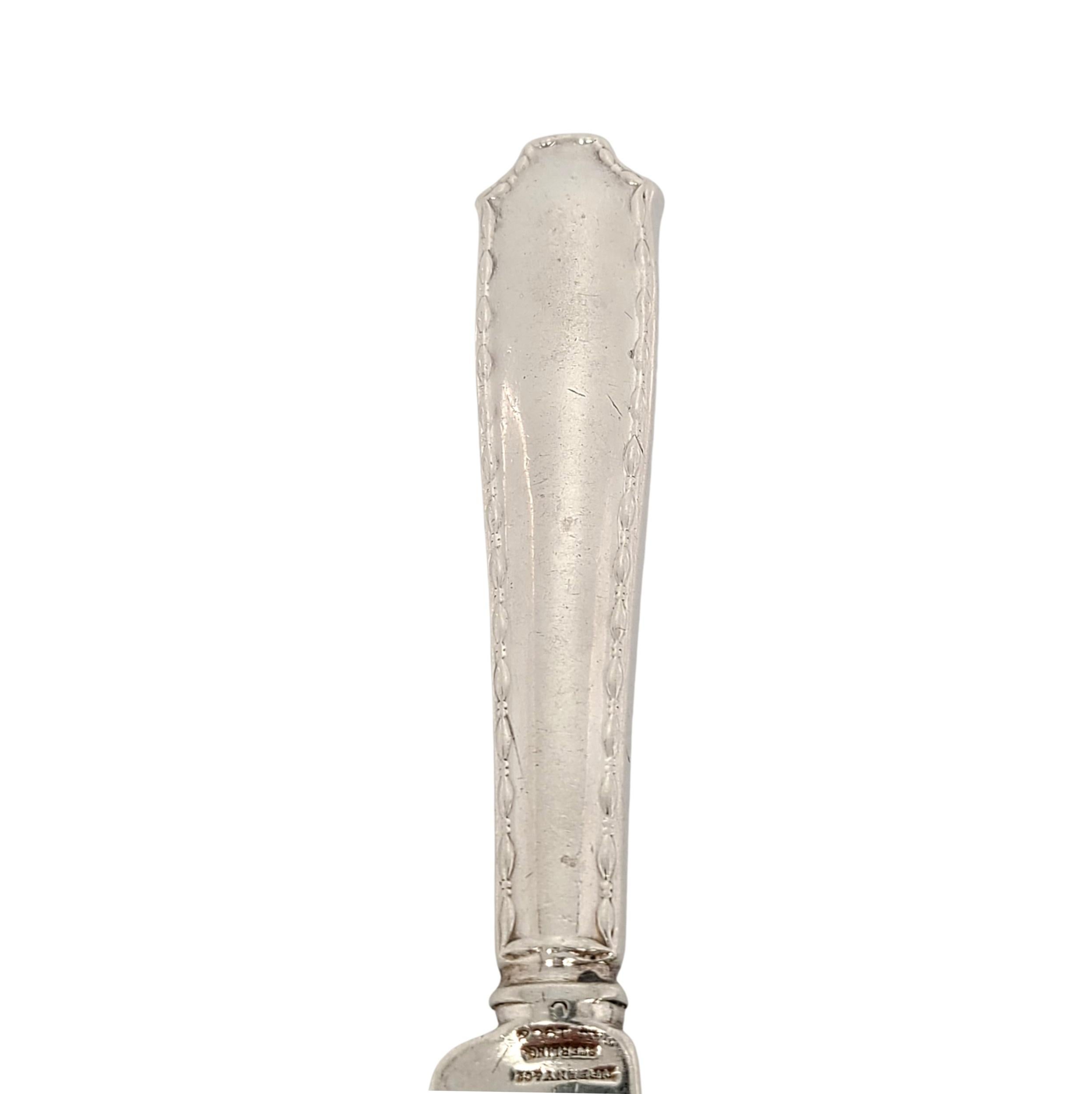 Tiffany & Co. Couteau à dessert/thé en argent sterling Marquise avec monogramme 19,7 cm en vente 2
