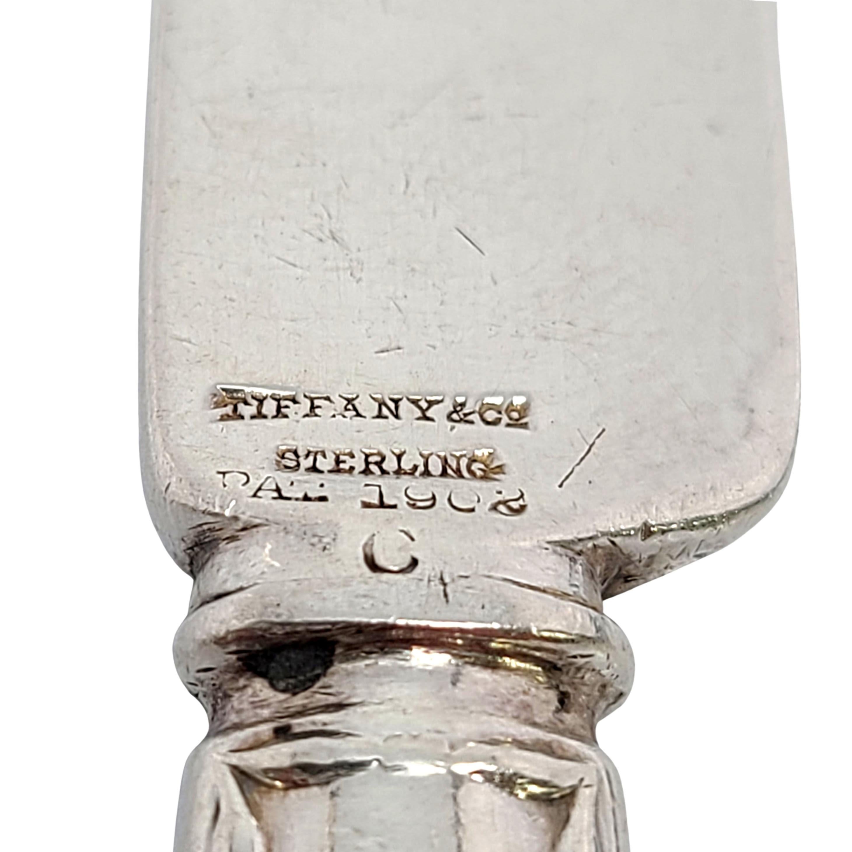 Tiffany & Co. Couteau à dessert/thé en argent sterling Marquise avec monogramme 19,7 cm en vente 5