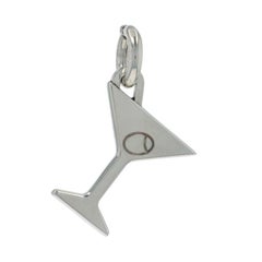 Tiffany & Co. Martini Glass Charm - Sterling Silver 925 Cocktail Drink Beverage