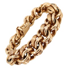 Tiffany & Co. Massive Retro 14k yellow Gold Bracelet Weighing 187.4 gr