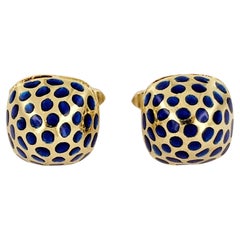 Tiffany & Co. Boutons de manchette champignons en or jaune 18 carats
