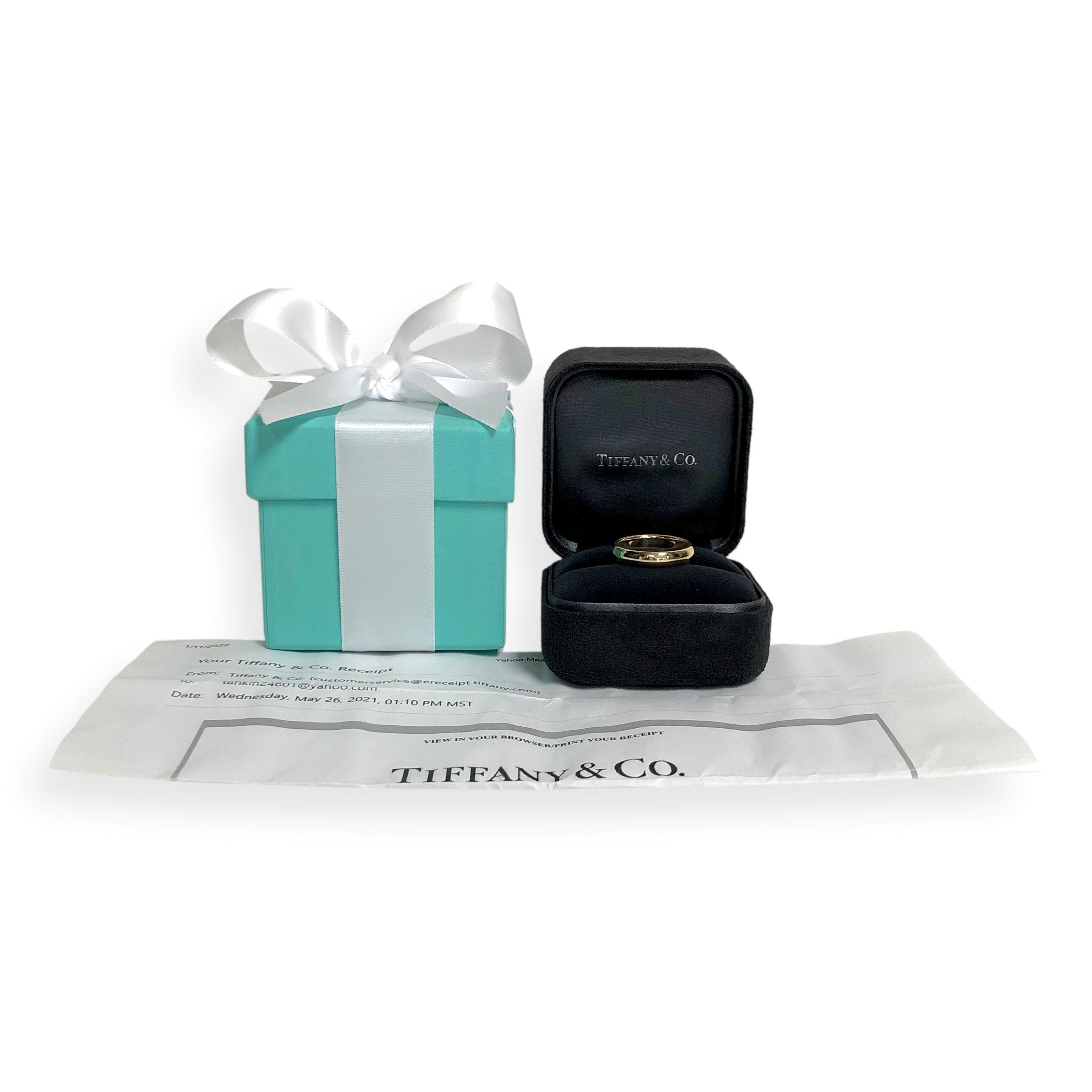 Tiffany & Co. Men’s 18K Yellow Gold Forever Classic Wedding Band, Size 9 en venta 2