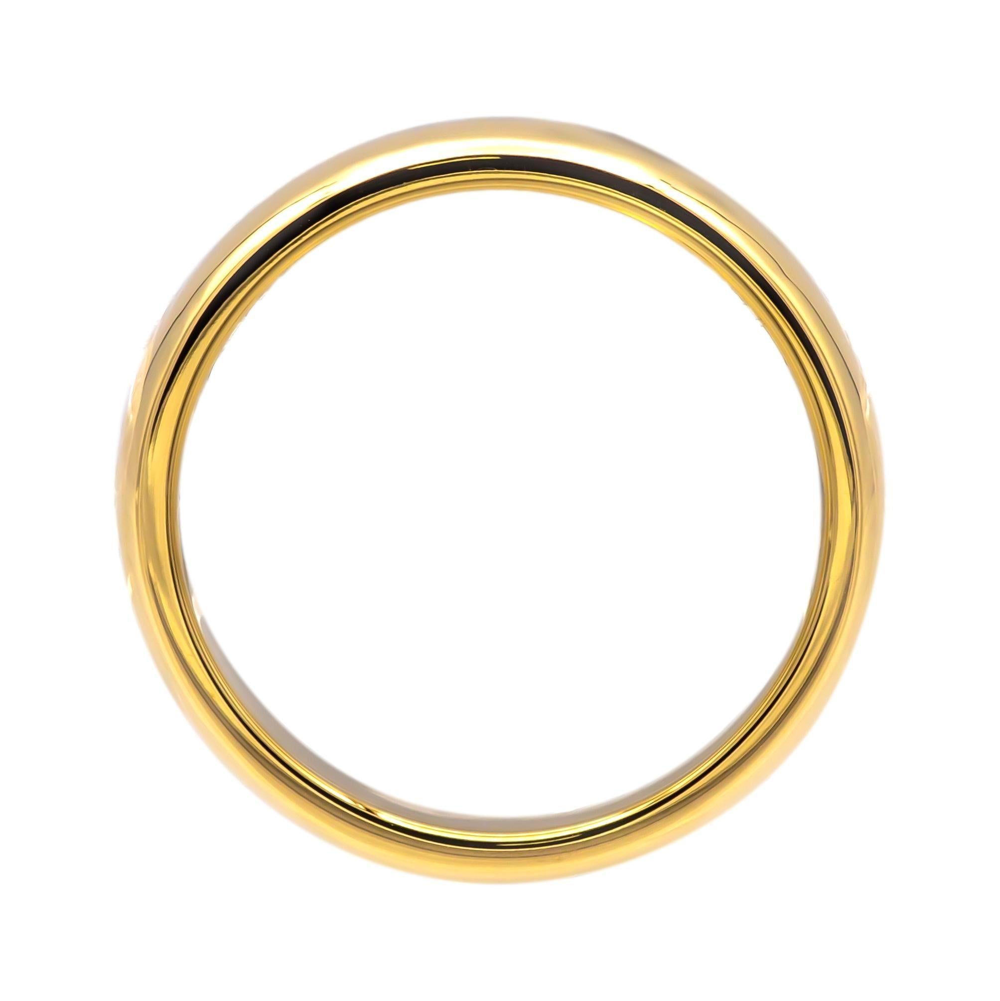 De los hombres Tiffany & Co. Alianza de boda para siempre de hombre, oro amarillo de 18 quilates, talla 10