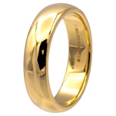 Tiffany & Co. Alianza de boda para siempre de hombre, oro amarillo de 18 quilates, talla 10