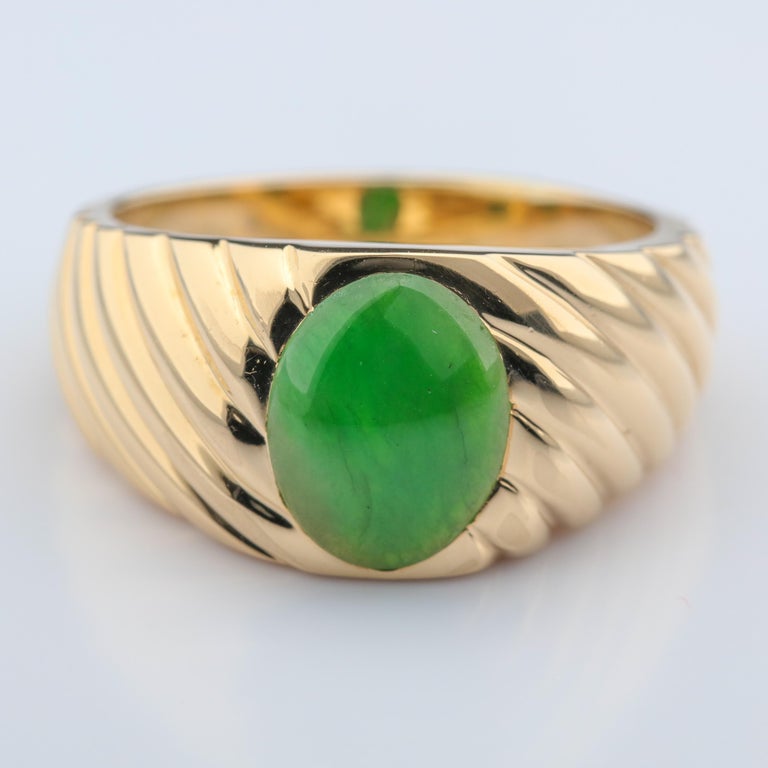 Tiffany and Co. Men's Jadeite Jade Ring GIA Certified at 1stDibs ...