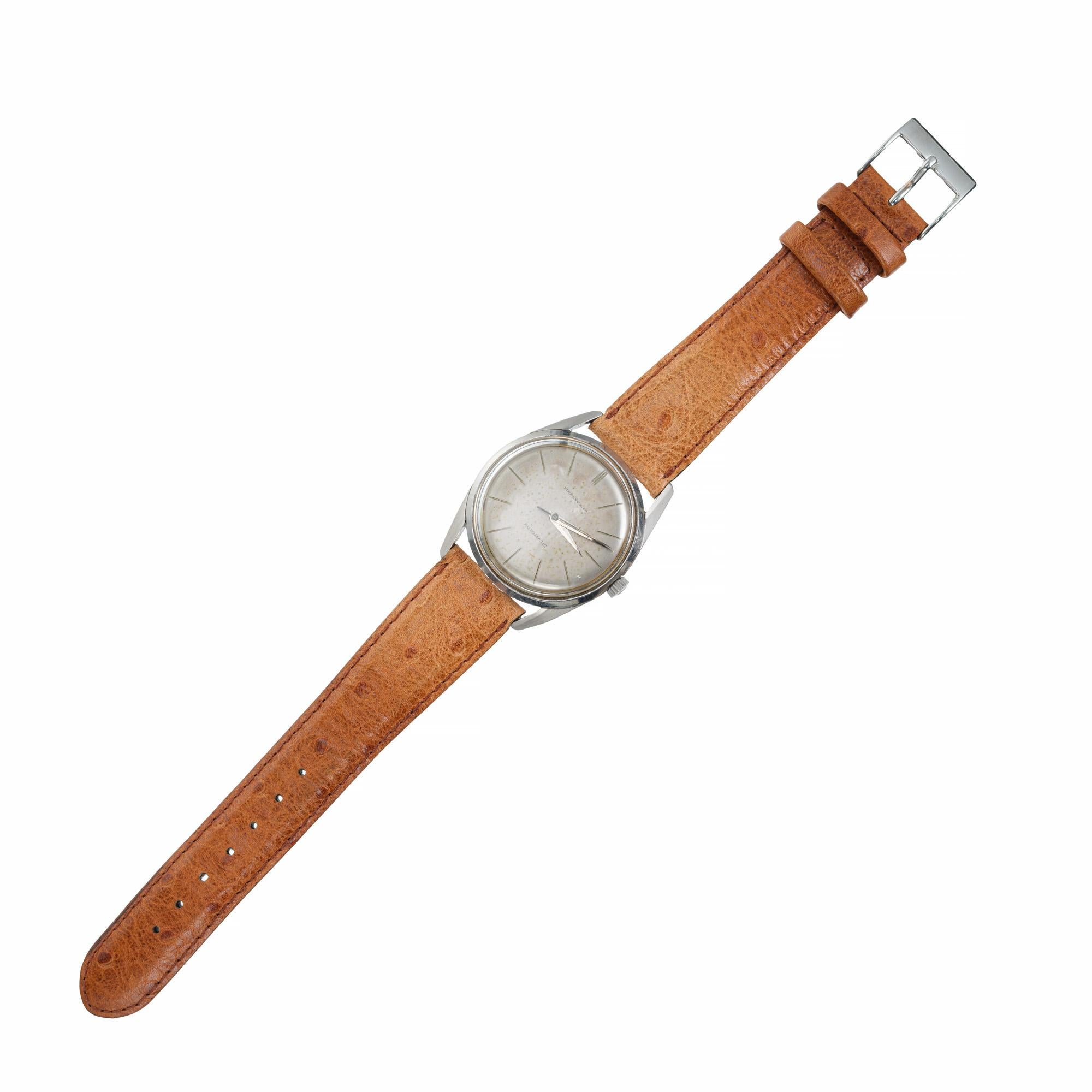 Montre-bracelet universel Polerouter en acier inoxydable vendue par Tiffany & Co. Bon état - En vente à Stamford, CT