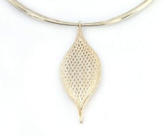 Tiffany & Co. Mesh Leaf Flex Collar Necklace in Sterling Silver