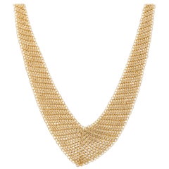 Tiffany & Co. Mesh Necklace in 18 Karat Yellow Gold