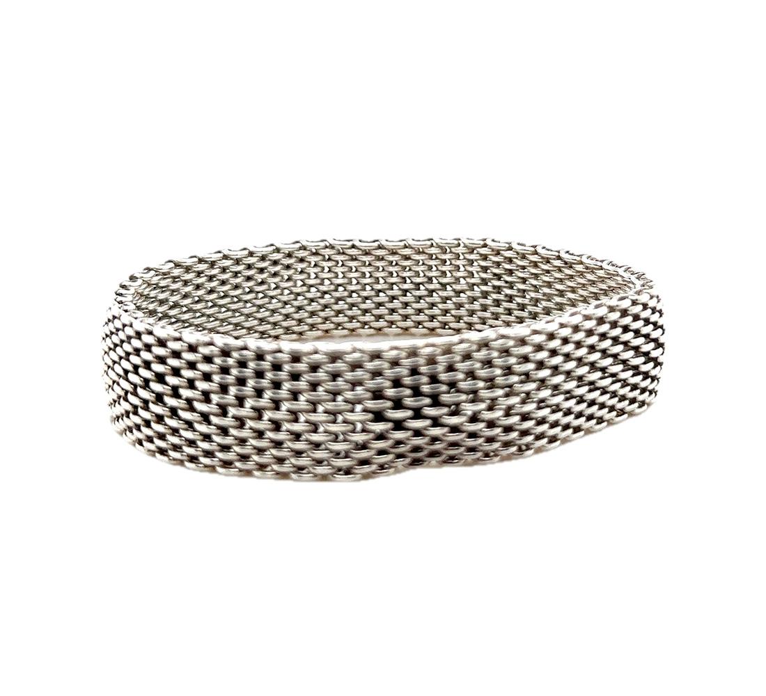 Tiffany & Co Mesh Weave Somerset Bracelet In Excellent Condition For Sale In SYDNEY, NSW