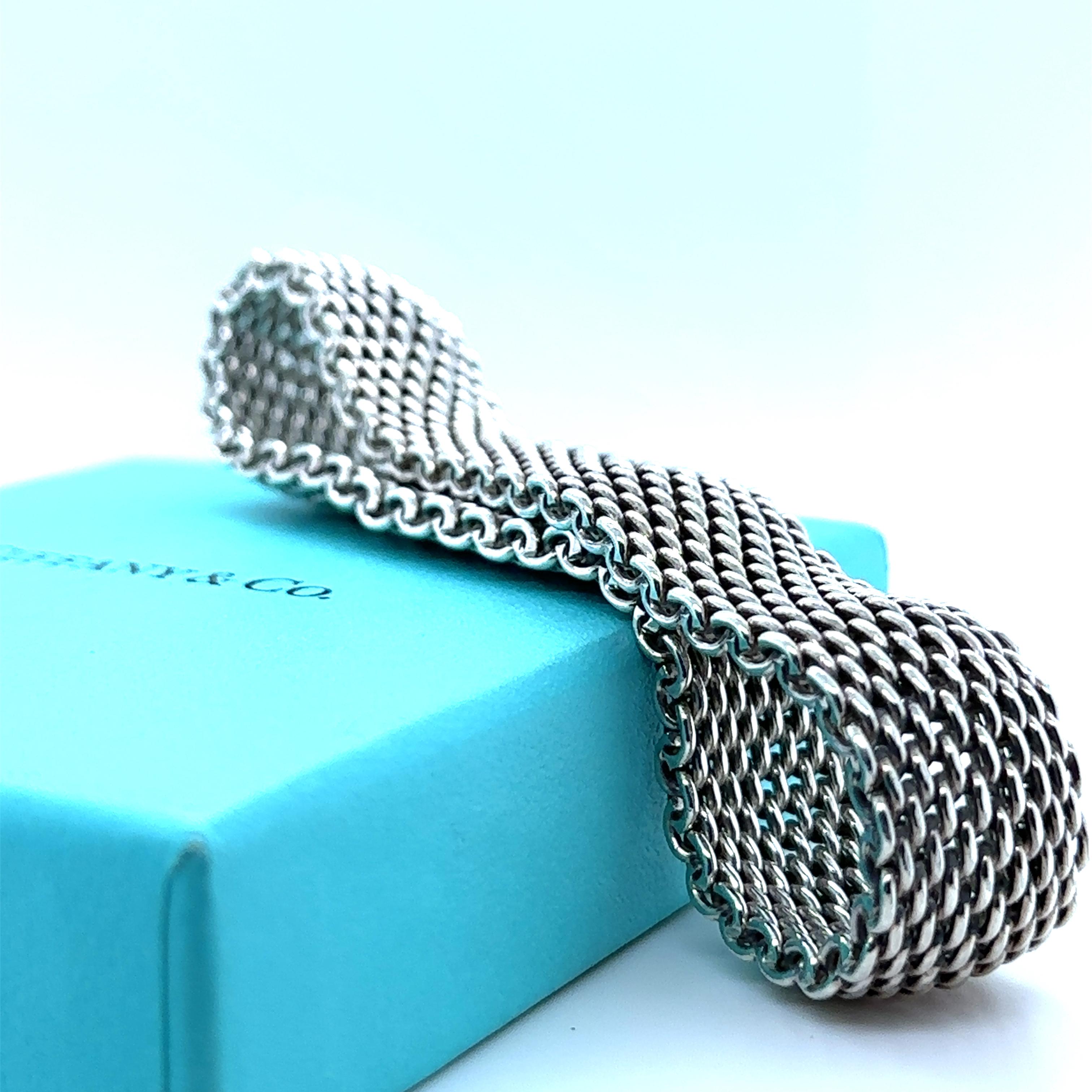 Tiffany & Co Mesh Weave Somerset Bracelet For Sale 1