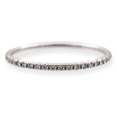 Tiffany & Co. Metro 18K Gold Full Circle Eternity Diamond Band Ring .22ct sz8