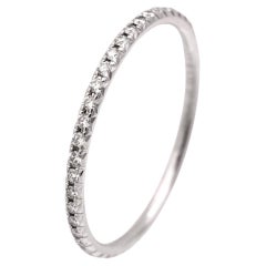 Tiffany & Co. Metro 18K Gold Full Circle Eternity Diamant-Ring .22ct sz8