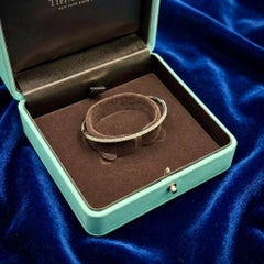 Tiffany & Co. Metro 18K White Gold Diamond Bangle Bracelet