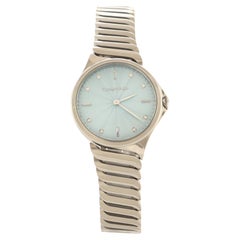 Tiffany & Co. Metro Orologio al quarzo a 2 mani in acciaio inossidabile con indici diamantati 28