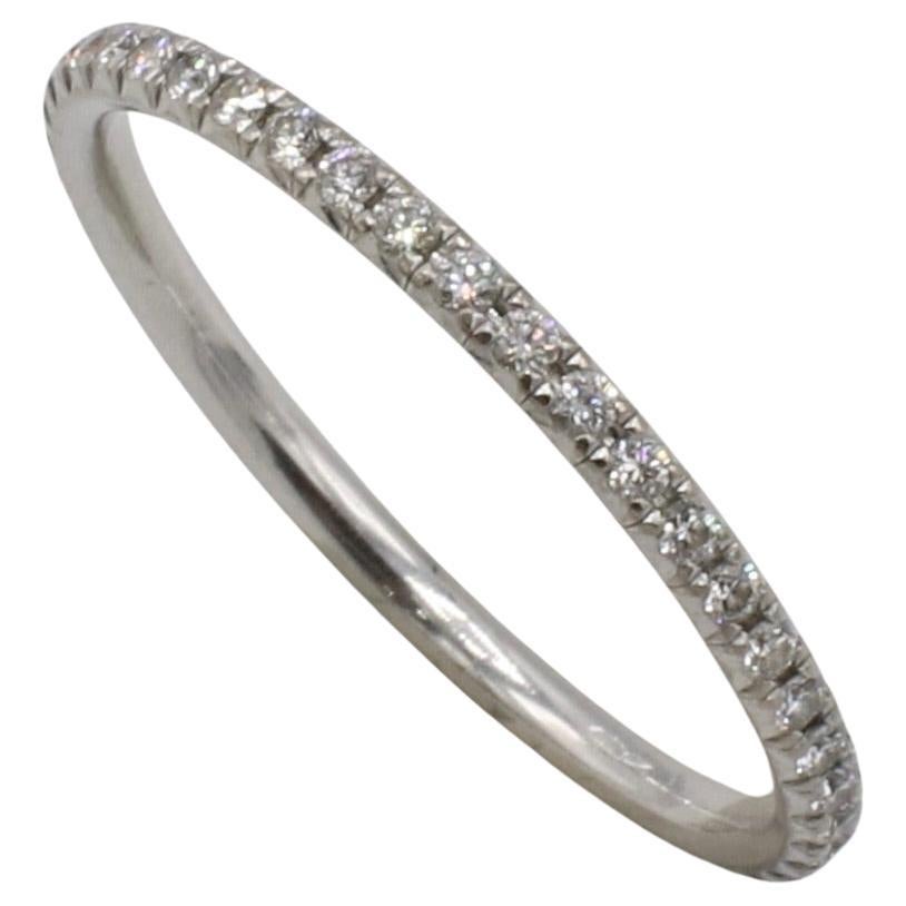 Round Cut Tiffany & Co. Metro .20 Carat Natural Round Diamond Full Eternity Band Ring