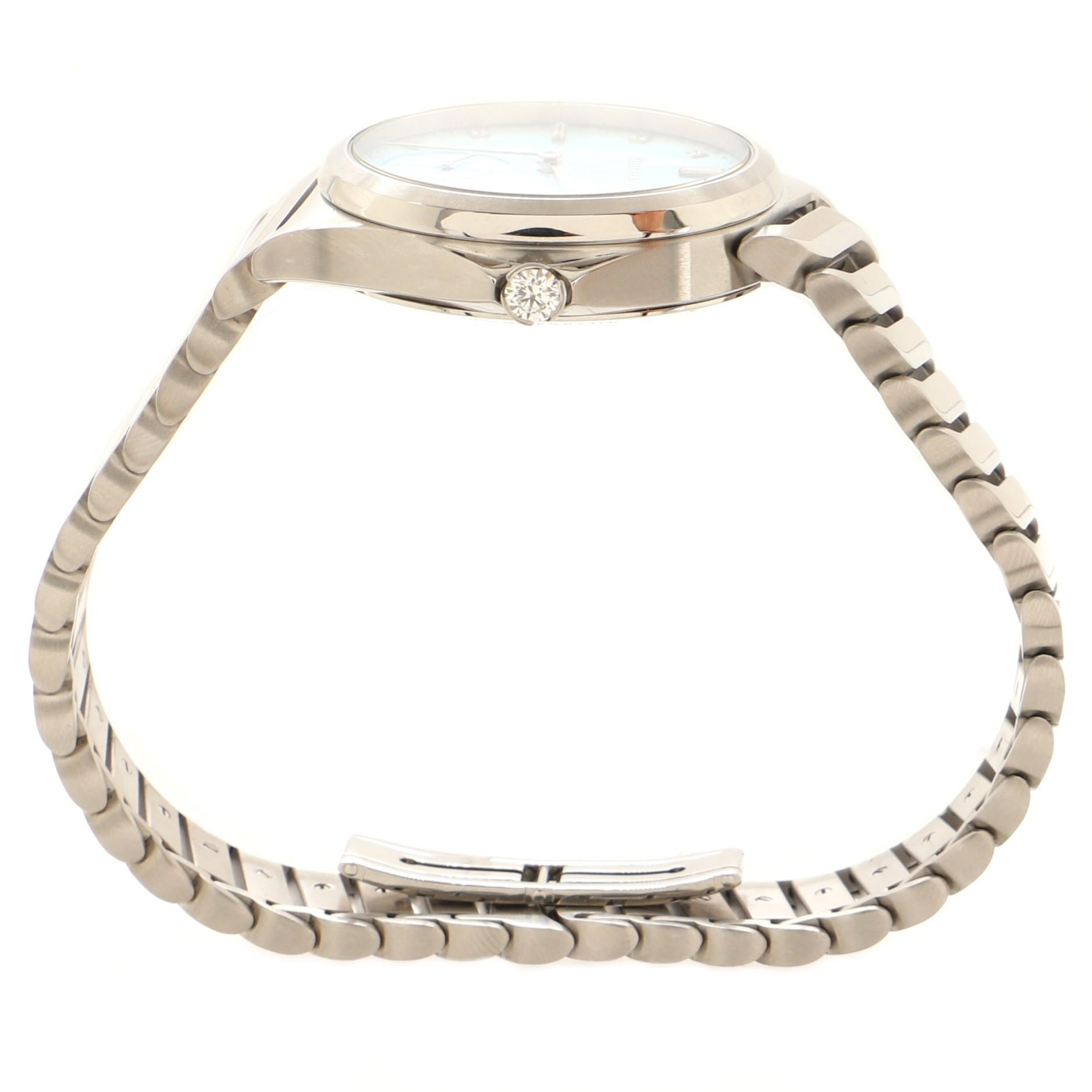 Women's or Men's Tiffany & Co. Metro 3-Hand Automatic Watch Stainless Steel with Diamond Markers