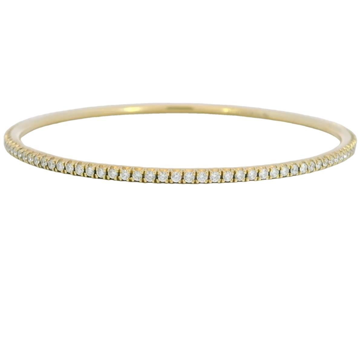Tiffany & Co. Bracelet Metro en or jaune 18 carats de taille moyenne avec boîte et papiers en vente 3