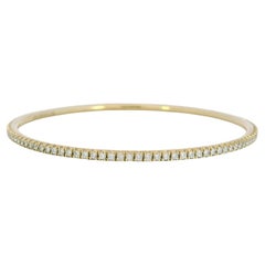 Tiffany & Co. Metro Bangle Bracelet 18K Yellow Gold Medium W/ Box and Papers