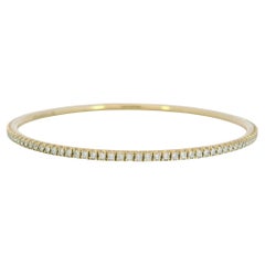 Tiffany 
Co. Metro Bangle Bracelet 18K Yellow Gold Medium W/ Box and Papers