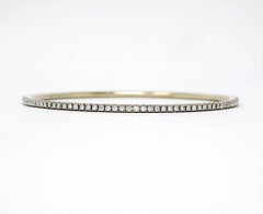 Tiffany & Co. Metro Collection Diamond Eternity Bangle Bracelet 18 Karat Gold
