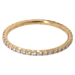 Tiffany and Co. Metro Diamond Band in 18K Yellow Gold 0.3 CTW For Sale ...