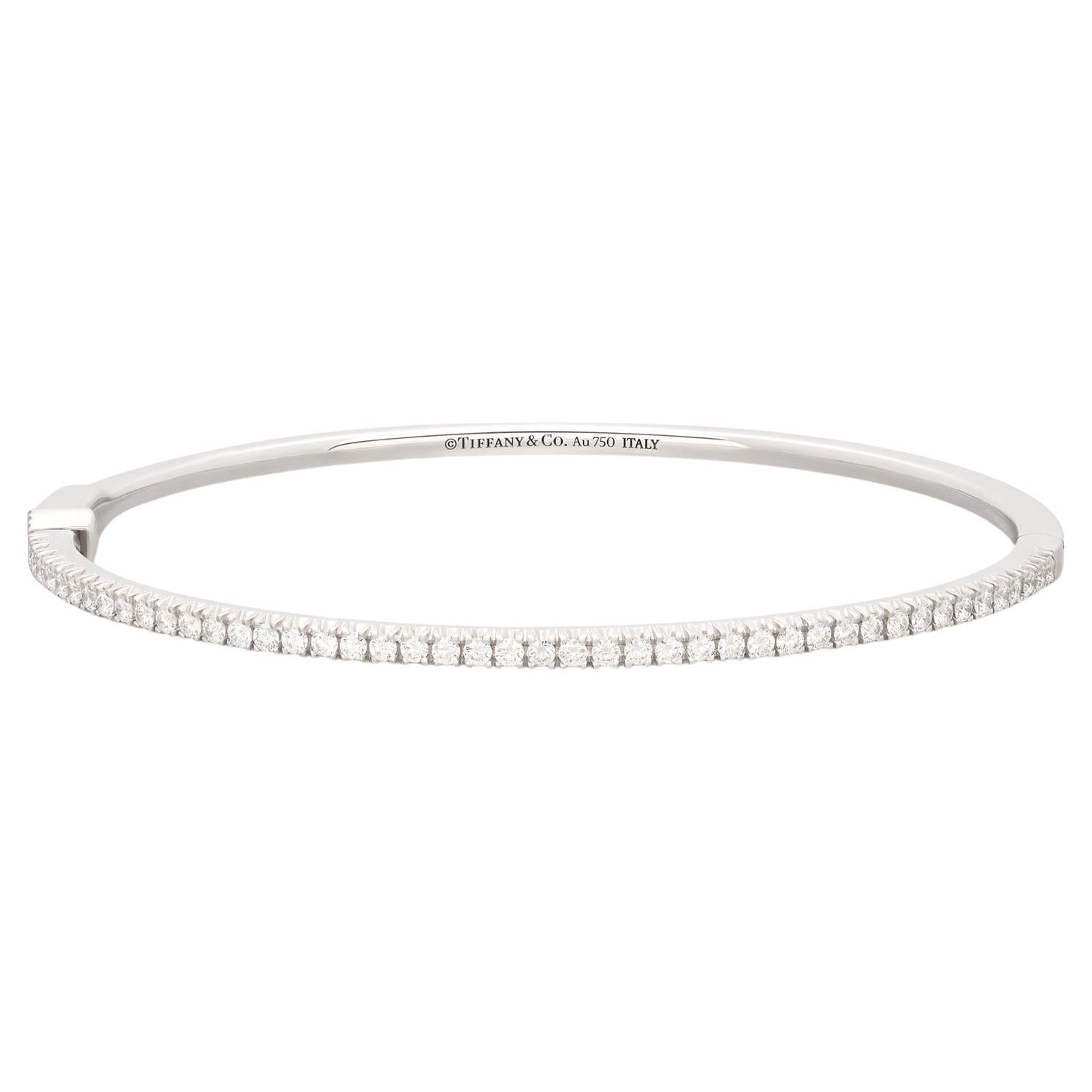 Tiffany & Co "Metro" Diamond Bangle Bracelet