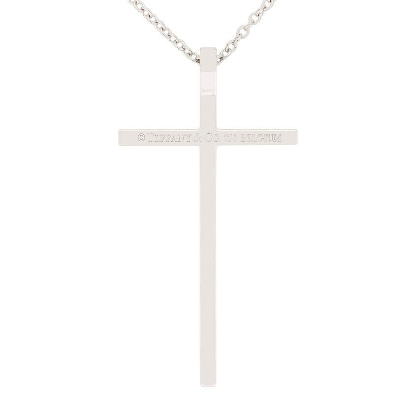Brilliant Cut Tiffany & Co. 'Metro' Diamond Cross