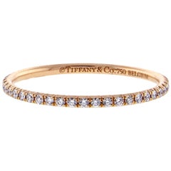 Tiffany & Co. Bague à anneau avec diamant Metro en cercle complet