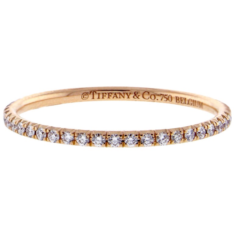 Tiffany and Co. Metro Diamond Full Circle Band Ring at 1stDibs | tiffany  metro ring, tiffany and co metro ring, tiffany metro ring platinum