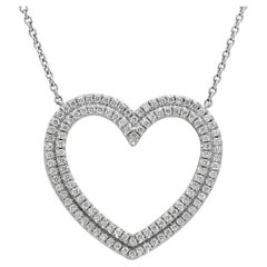 Tiffany & Co. Metro Diamant-Herz-Anhänger-Halskette
