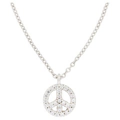Tiffany & Co. ‘Metro’ diamond peace sign pendant