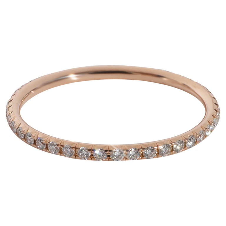 Bague Alliance Or 18 Carats Avec Diamants 0.48 Carat - Taille 48, Parfait état, Occasion