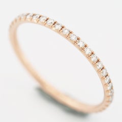 Tiffany & Co. Metro Diamonds Full Eternity Ring Rose Gold US 5.75
